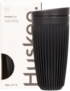 Huskee Cup + Lid Charcoal (16oz)