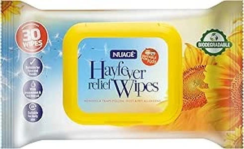 Nuage Hayfever Relief Wipes, Resealable Pack