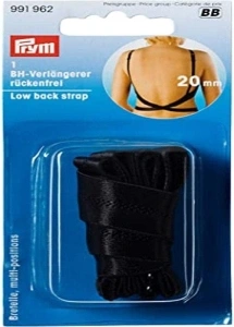 Prym Back Strap, Polyamide: 86%, Black, One Size