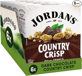 Jordans Country Crisp Dark Chocolate | Breakfast Cereal | Vegetarian | 6 PACKS of 500g