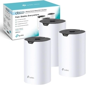 TP-Link Deco S4 AC1200 Whole-Home Mesh Wi-Fi System, Qualcomm CPU, 867Mbps at 5GHz+300Mbps at 2.4GHz, MU-MIMO, Beamforming, Work with Amazon Echo/Alexa, Pack of 3