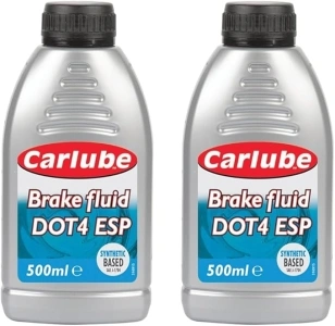 Carlube Brake Fluid DOT 4 ESP, 500 ml (Pack of 2)