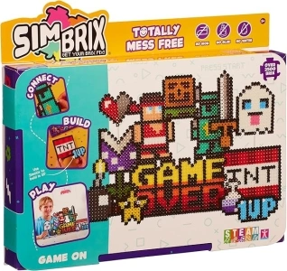 Character Options 07998 Simbrix Feature Pack Game On with 2500+ brix Creative Activity STEAM Arts and Crafts Kids’ Toys for Girls & Boys Ages 5 and up , Small