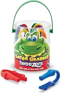 Learning Resources Gator Grabber Tweezers (Set of 12)