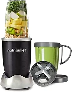 nutribullet Blender 600 Series - Powerful 20,000 RPM Extractor Blends Frozen Fruit, Nuts & Ice - 600W Motor, Cyclonic Technology & High Torque Power Base - Great For Smoothies & Post Workout Shakes