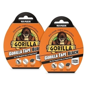 Gorilla Tape Black 32m (2 Pack)