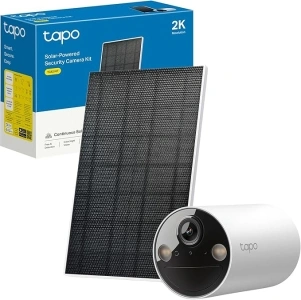 Tapo 2K Solar Security Camera Kit with Rechargeable Battery and Solar Panel for Continuous Power, Indoor & Outdoor Wireless CCTV, Color Night Vision, AI Detection, Works with Alexa & Google(TC82 KIT)