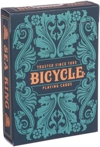 Bicycle Sea King Playing Cards - 1 Deck, Air Cushion Finish, Professional, Superb Handling & Durability, Great Gift For Card Collectors