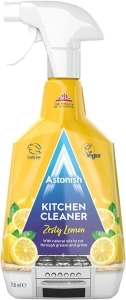 Astonish Kitchen Cleaner, Vegan And Cruelty Free And Blended With Natural Oils, 750ml, Zesty Lemon