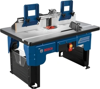 Bosch RA1141 26 in. x 16-1/2 in. Laminated MDF Top Portable Jobsite Router Table with 2-1/2 in. Vacuum Hose Port