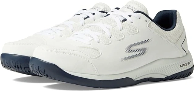 Skechers Men's Viper Court-Athletic Indoor Outdoor Pickleball Shoes with Arch Fit Support Sneaker, US