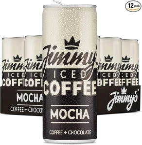 Iced Mocha by Jimmy's Iced Coffee | Chocolate Coffee Flavour | Multipack of 12 x 250ml SlimCans | Refreshing, Ready to Drink Iced Coffee Cans | Cold Mocha Drink with Single Origin Arabica Coffee Beans