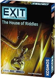 Thames & Kosmos EXIT: The House of Riddles, Escape Room Card Game, Family Games for Game Night, Party Games for Adults and Kids, For 1 to 4 Players, Ages 10+