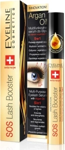 Eveline Cosmetics SOS Lash Booster Eyelash Serum 5 in 1 Pack (1 x 10 ml)