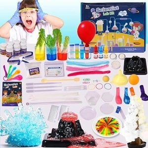 70+ Experiments Science Kit for Kids Age 4-6-8-10-12, STEM Learning Educational Scientist Toys Gifts for Boys Girls Chemistry Set