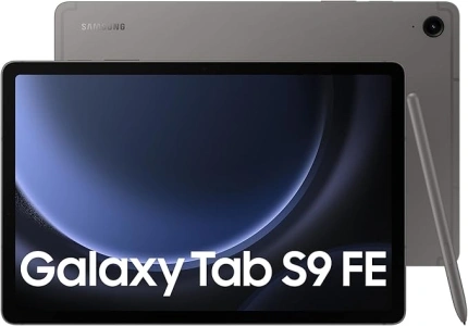 Samsung Galaxy Tab S9 FE Tablet with S Pen, 256GB, Long-lasting Battery, Gray, 3 Year Manufacturer Extended Warranty (UK Version)