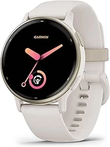 Garmin vívoactive 5, AMOLED GPS Smartwatch , All-day Health Monitoring, Advanced Fitness Features, Personalised Sleep Coaching, Music and up to 11 days battery life, Ivory