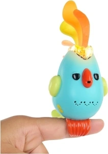 Fingerlings Sweet Tweets Interactive Bird: Lionel, Record & Play Secret Messages, 40+ Sounds & Reactions, Blue