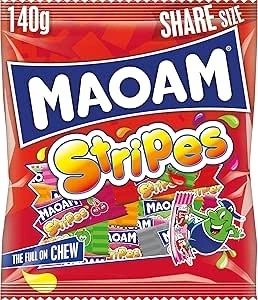 Maoam Stripes Fruit Sweets, 140g