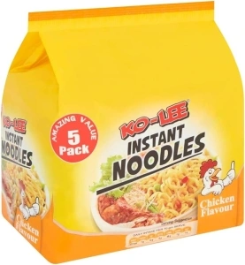 Ko - Lee Instant Noodles Chicken Flavour 5 Pack 350g, White