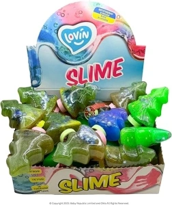 Christmas Tree Slime 130ml - Pack of 24, Stocking Fillers and Christmas Party Favours