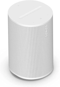 Sonos Era 100 - An icon, remastered. Next-gen acoustics. New look. Now with Bluetooth®. Introducing Era 100. Hear what you've been missing. (White)