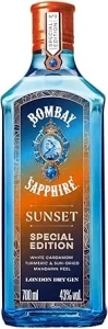 Bombay Sapphire Sunset Limited Edition Premium London Dry Gin, Vapour Infused With White Cardamon, Tumeric & Sun-Dried Mandarin, 43% ABV, 70cl / 700 ml