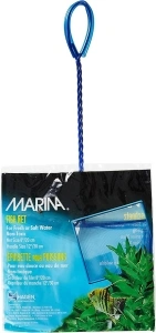 Marina Blue Fine Nylon Net with Handle, Aquarium Maintenance Tool, Blue