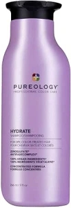 Pureology Hydrate, Moisturising Shampoo, For Medium to Thick Dry, Colour Treated Hair, Vegan Formulas, Sulphate Free for a Gentle Cleanse