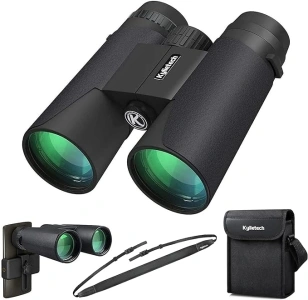 Kylietech High Power 12x42 Binoculars for Adults with BAK4 Prism, FMC Lens, Fogproof & Waterproof Great for Bird Watching Travel Stargazing Hunting Concerts (Smartphone Adapter Included)