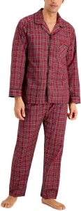 Hanes Men's Long Sleeve Plain Weave Pajama Set (Pack of 2)