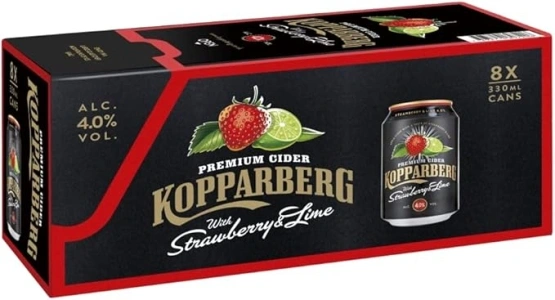 Kopparberg Strawberry & Lime Premium Cider 8x330ml cans