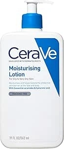 CeraVe Moisturising Lotion, Daily Face & Body Moisturiser, With 3 essential ceramides & hyaluronic acid, For dry to very dry skin, 562 ml/19 fl oz