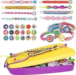 Friendship Bracelet Making Kit for Girls,DIY Arts and Crafts Toys,Jewelry String Maker Kit,Best Birthday Gifts Ideas for Girl 7 9 10 11 Year Old - Popular Bracelets String Maker Toys Set (168 PCS)