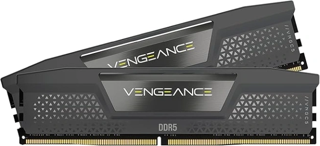 CORSAIR VENGEANCE DDR5 32GB (2x16GB) DDR5 5200MHz CL40 AMD EXPO Intel XMP iCUE Compatible Computer Memory – Grey (CMK32GX5M2B5200Z40)