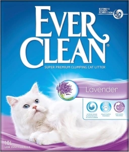 Ever Clean Clumping Cat Litter, Lavender Scented for Long-lasting freshness, Maximum Odour Elimination, 10L