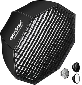 Andoer Godox SB-UE 80cm / 31.5in Portable Octagon Honeycomb Grid Umbrella Speedlite Softbox with Bowens Mount