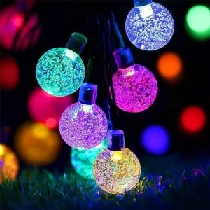 Solar Fairy Lights Outdoor Waterproof, 50LED , 8 Mode 7M/24Ft Indoor/Outdoor String Lights for Garden Patio Yard Home Christmas Parties Wedding(Multi-Coloured)