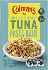 Colman's Tuna Pasta Bake Recipe Mix perfect with melted cheese quick to prepare sauce mix 44 g