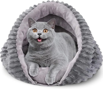 Cat Bed,Cat Cave Bed,Cat House With Removable Washable Cushion Pillow Soft Pet Bed For Indoor Cats And Small Dogs