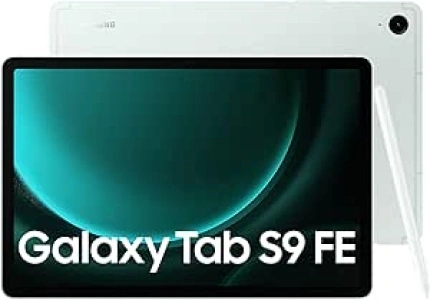 Samsung Galaxy Tab S9 FE Tablet with S Pen, 128GB, Long-lasting Battery, Mint, 3 Year Manufacturer Extended Warranty (UK Version)