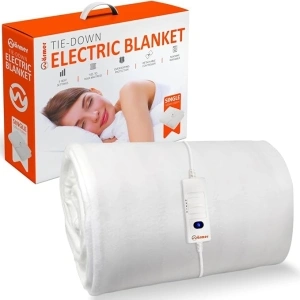 Wärmer Electric Heated Blanket - Single (120 x 60cm) - Tie-Down Mattress Cover With 3 Different Heat Settings, Comes with a Controller and is Machine Washable - Single - Tie Down