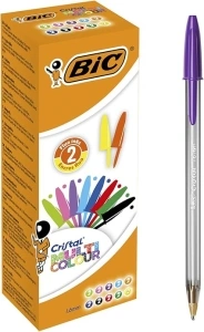 BIC Crystal Multicoloured 926381 Ballpoint Pens non-retractable Classic Colours