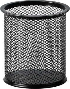 Amazon Basics Wire Mesh Pen Cup, Black