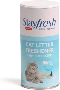 Bob Martin Cat Litter Freshener Powder, Baby Soft Scent - Effective Odour Control for Longer Lasting Freshness, Made in the UK (400g)