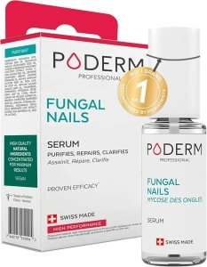 PODERM - 2-in-1 FUNGAL INFECTION NAIL TREATMENT - Powerful plants - Professional treatment - Quick & easy - Swiss Made