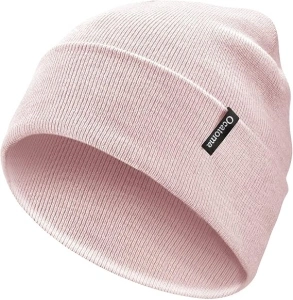 Ocatoma Beanie for Men Women Acrylic Knit Cuffed Slouchy Men's Daily Warm Hat Unisex Gifts for Men Women Boyfriend Him Her