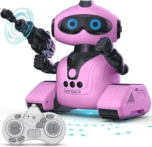 WISHTIME Robot Toys for Kids, Gesture Sensing RC Robot Toys for Boys Girls, Smart Robot with Shining LED, Music, Recording, Program, Remote Control Toys Birthday Gifts for Kids Age 3 4 5 6 7 8 9 10