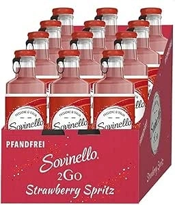 Sovinello 2Go - Strawberry Spritz, sparkling cocktail made with Italian white wine (12 x 0.275 L)