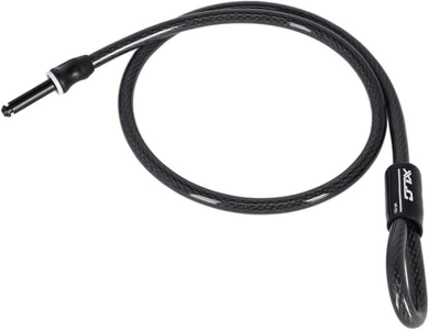 XLC MRS Cable Lock, plug-in cable, 100 cm, diameter 12 mm, black